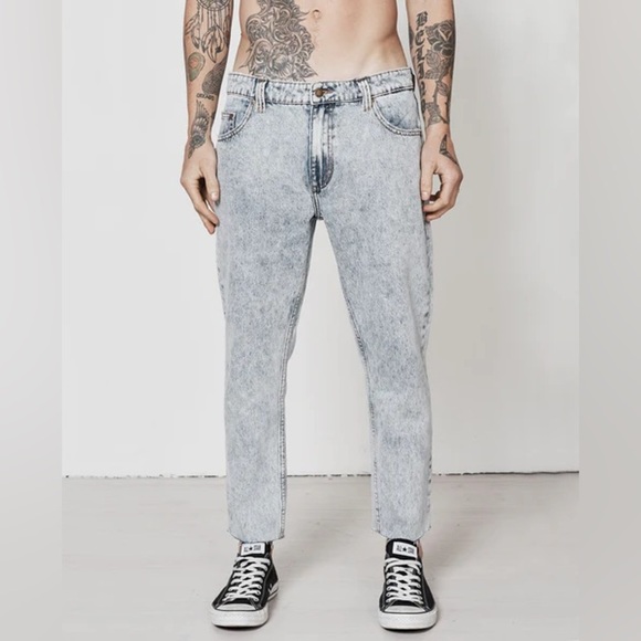 ROLLAS RELAXO CHOP BOGAN BLUE PANT Jeans Size 32 - Picture 3 of 13